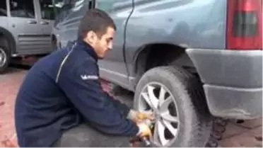 Kış lastiği yoğunluğu başladı