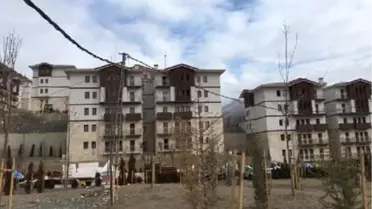 Su altında kalacak Yusufeli'nin yeni yerleşim yerinde sona doğru