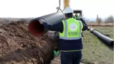 KASKİ'den Akkışla'ya 4 bin 500 metre altyapı çalışması