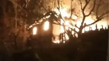 Sobadan çıkan yangın evi yaktı