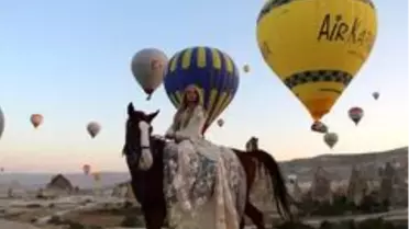 Kapadokya'da balon turları iptal edildi