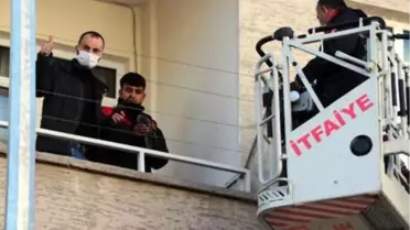 Boş evde mahsur kalan güvercini kurtarma seferberliği