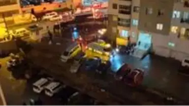 İstinat duvarı çöktü, 20 araçta hasar oluştu