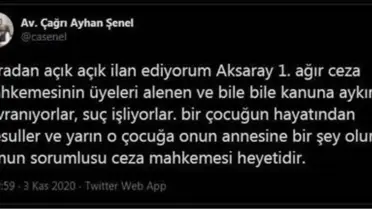 Son dakika haber: Mahkeme heyetine sosyal medyadan tepki gösteren avukata soruşturma