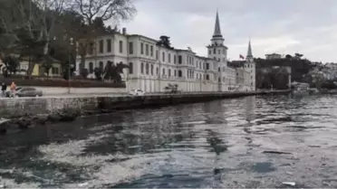(Havadan fotoğraflarla) İstanbul Boğazı'nda çöp adaları oluştu