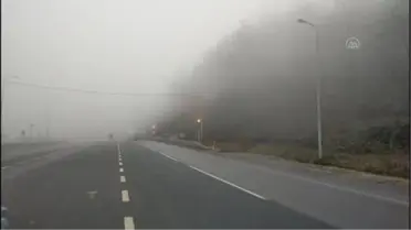 Bolu Dağı'nda sis