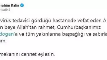 Son Dakika | Erdoğan'ın koronavirüsten ölen yeğeni ile ilgili taziye mesajları yayımlandı