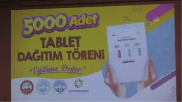 Belediyelerden eğitime 5 bin tablet desteği