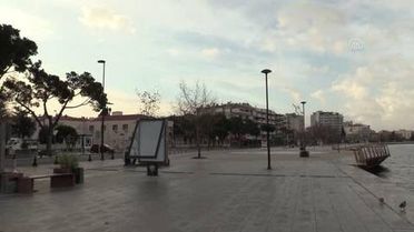 (Drone) Sokağa çıkma kısıtlamasına riayet ediliyor