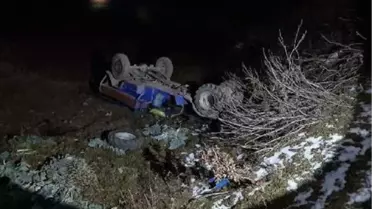 Ordu'da tarım aracı şarampole yuvarlandı: 1 ölü