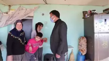 Yol yapıldı, engeller kaldırıldı...Engelli gencin yüzünü güldüren çalışma