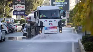 Mersin'de dezenfeksiyon çalışmaları 10 aydır sürüyor