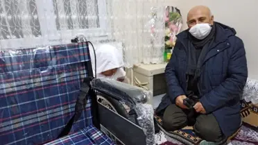 Bulanık'ta tekerlekli sandalye dağıtımı