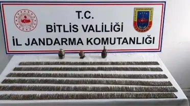 2 sığınak içerisinde 3 el bombası ile çok sayıda kaleşnikof fişeği ele geçirildi