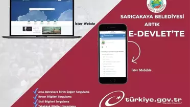 Sarıcakaya Belediyesi 'e-Devlet kapısında