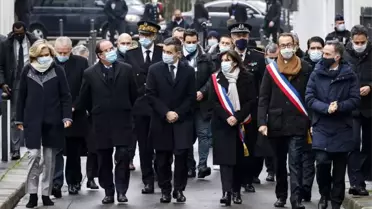 Fransa'da Charlie Hebdo saldırısının 6. yıldönümü için tören düzenlendi