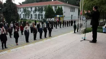 Aydın'daki okullarda bayrak töreni yapıldı