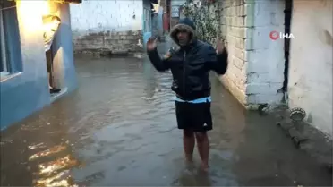 Edirne'de sağanak sonrası evleri su bastı