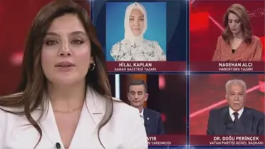 Kanala ve moderatöre ağır suçlamalarda bulunan Hilal Kaplan yayından alındı
