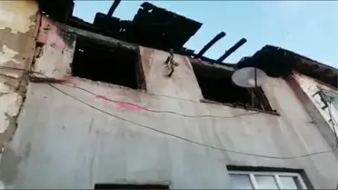 Evi yanan aileye yardım