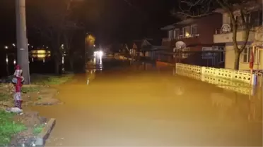 KIRKLARELİ - (Drone) - Dereler taştı, ev ve iş yerlerini su bastı