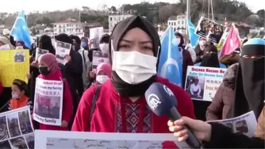 Ailelerinden haber alamayan Uygur Türkleri eylemini sürdürüyor (2)
