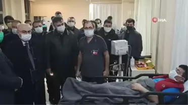 Vali Köşger'den hortum felaketinin ardından yaralılara ziyaret
