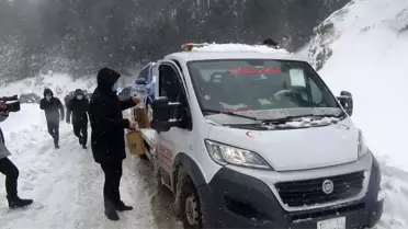 Kazdağları'nda dağ evlerinde mahsur kalan 30 kişiye ulaşıldı