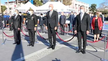 Atatürk'ün Marmaris'e gelişinin 86.yılı törenle kutlandı