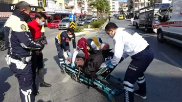 Motosiklet sürücüsü ölümden döndü