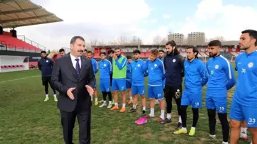 Baydilli'den Karaköprü Belediyespor'a moral ziyareti