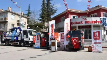 Kademe A.Ş, yerli süpürme ve kanal temizleme araçlarını Pınarhisar Belediyesine teslim etti