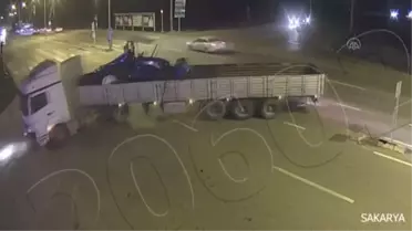 Sakarya, Bolu ve Zonguldak'taki trafik kazaları KGYS kameralarında