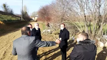 Başkan ve kaymakamdan köy ziyareti