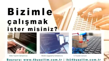 4B Yazılım'dan iş fırsatı
