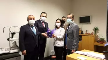 ATO heyeti, 14 Mart Tıp Bayramı dolayısıyla sağlık çalışanlarını ziyaret etti