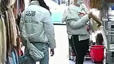 kız kılığındaki 2 şüpheli, 2 bin 500 TL'lik saç yumağını çaldı