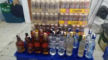 Kısıtlama saatleri içinde araçla satılan alkollü içecekler ele geçirildi