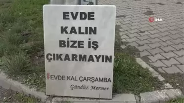 Artan vakalardan sonra mezar taşı ile tekrar çağrı yaptı: 'Evde Kalın, Bize İş Çıkarmayın'
