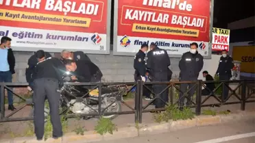 Kucaklarında televizyon, çalıntı motosikletle kaçan 2 şüpheli yakalandı