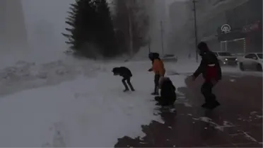 Başkentte kar yağışı