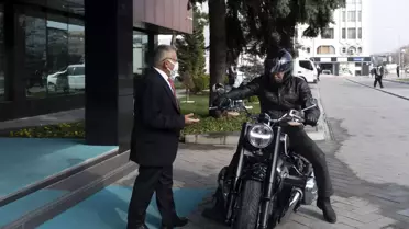 Eski Bakan Kürşat Tüzmen, Başkan Memduh Büyükkılıç'ı ziyaret etti