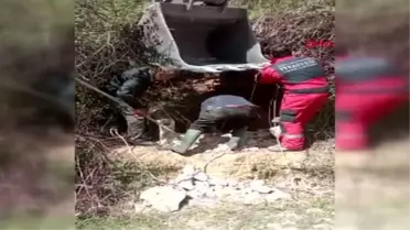 MUĞLA KUYUYA DÜŞEN İNEK KEPÇE YARDIMI İLE KURTARILDI