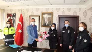 Kaymakam Çiçek: 'Korona virüs ile mücadelede polisimizin fedakârlığı takdire şayandır'
