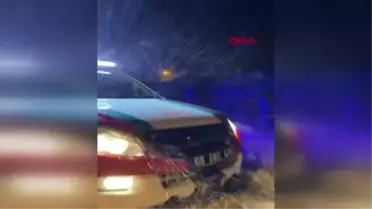 Kar ve tipiden yolu kapanan köyde kalp krizi geçiren hasta, 2 saatte kurtarıldı