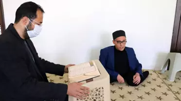 Engelleri aşarak hafız oldu