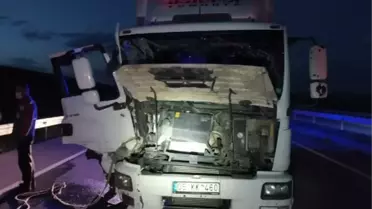 Kırıkkale'de kontrolden çıkan kamyon, kamyonete çarptı: 1 ölü, 4 yaralı