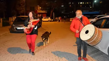 Maltepe'de alışılmamış sahur...Tulum sesleriyle uyandırdılar