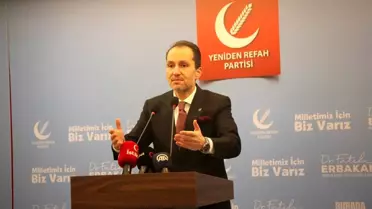 Yeniden Refah Partisi lideri Erbakan: ''Sonunuz Menderes gibi, Kaddafi gibi olur' gibi cümleler hiç hoş şeyler değil'
