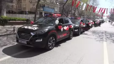 İstanbul Emniyet Müdürlüğü, 23 Nisan dolayısıyla konvoy oluşturdu